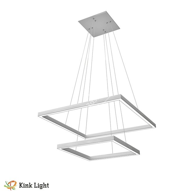 Altis LED Pendant Light White 3D model image 1