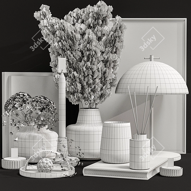 Modern Decorative Home Ornament 3D model image 4