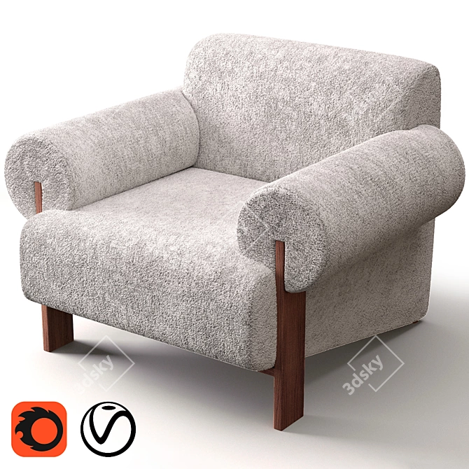 Paloma Chair Contemporary Furniture 3D model image 1