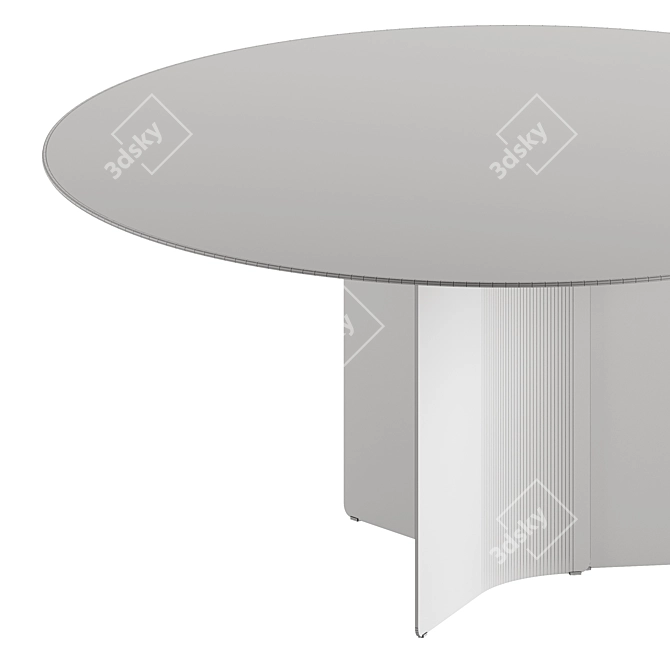 Elegance Marble Round Dining Table 3D model image 4