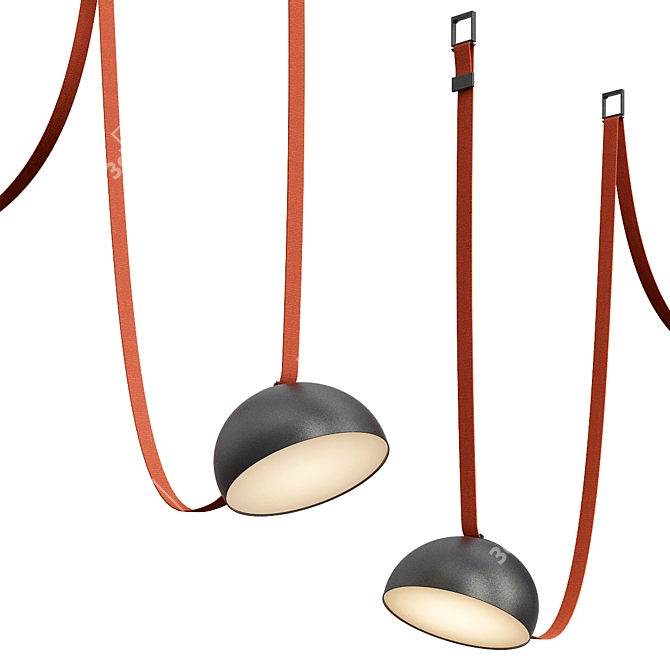 Elegant Bartel Pendant Lamp 3D model image 3