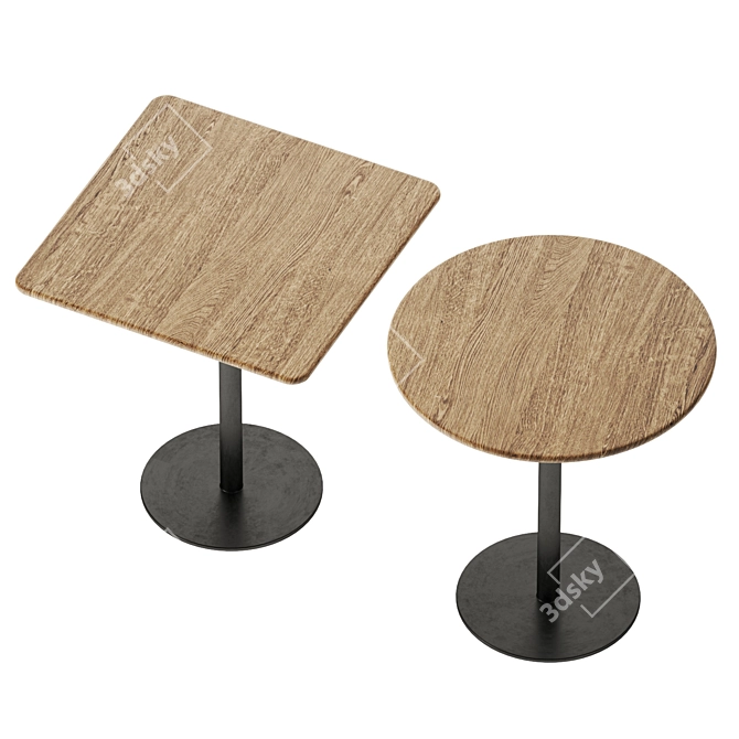 Modern Bistro Table by Wewood 3D model image 3