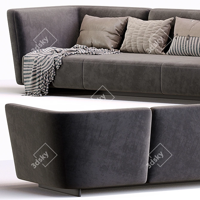 Luxurious Seymour Sofa by Minotti 3D model image 3