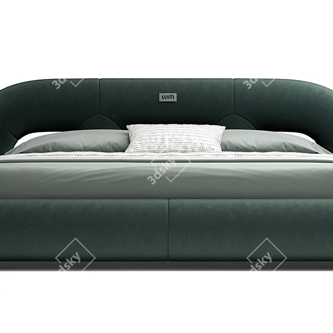 Maya Beork Bed with 250 Upholstery Options 3D model image 2