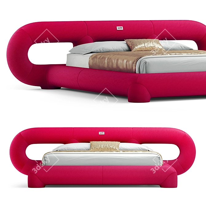 Maya Dag Bed Collection 3D model image 1