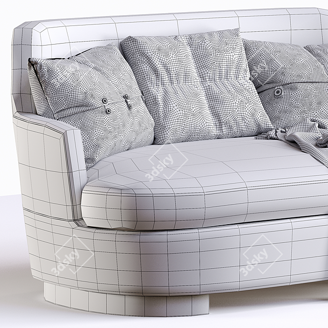 Elegant Jacques MINOTTI Sofa 3D model image 5