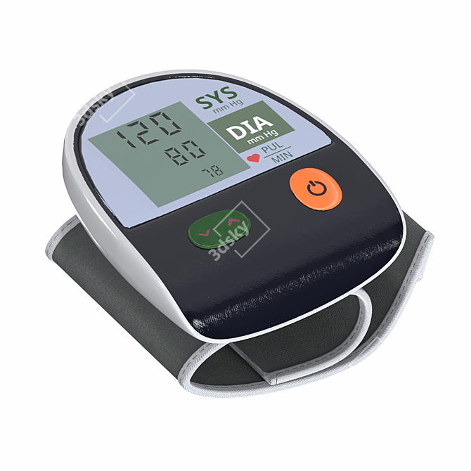 Wrist Digital BP Monitor, Healthcare 3D model image 2