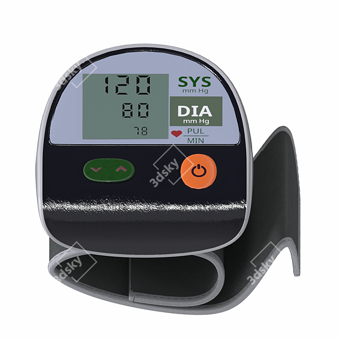 Wrist Digital BP Monitor, Healthcare 3D model image 3