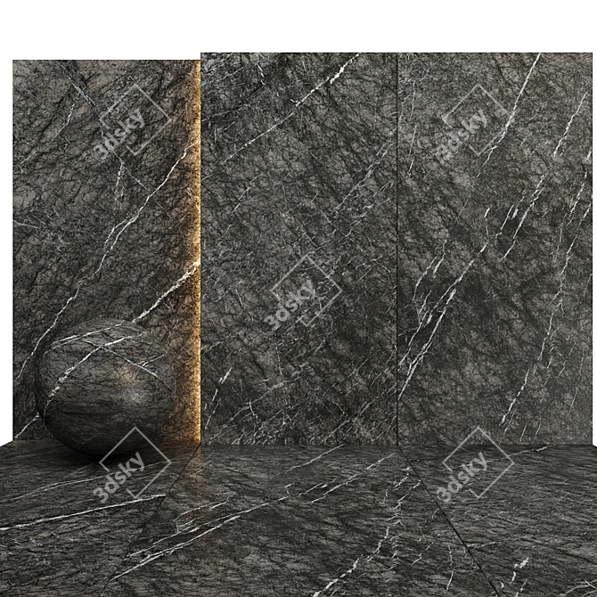 Luxury Marble Texture Set 09 3D model image 3