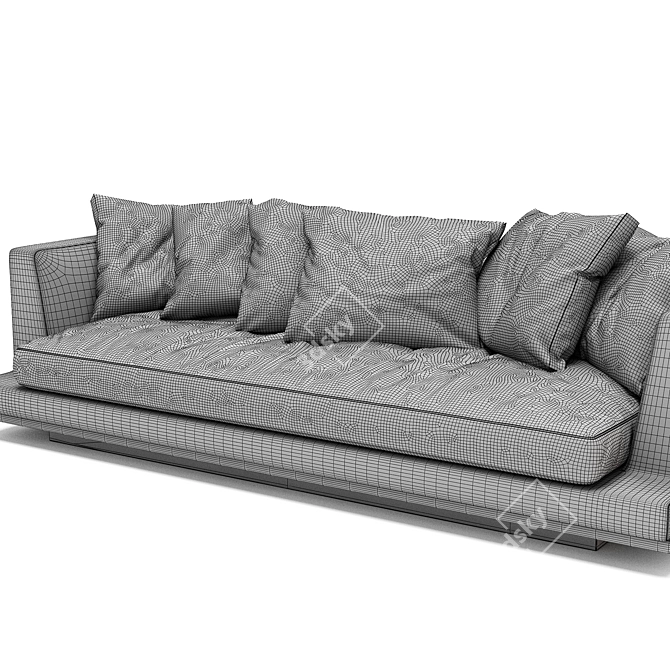 Luxury Maxalto Divan Aurae sofa 3D model image 4