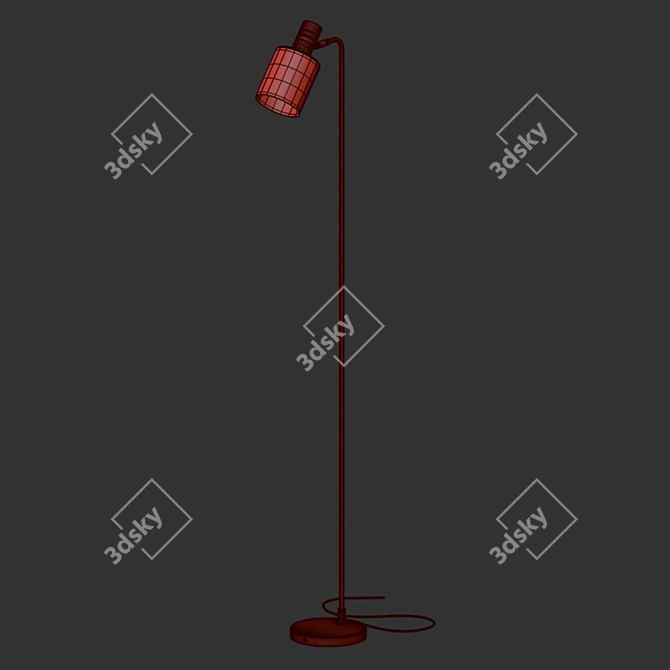  Modern Vray Flin Lamp 3D model image 4