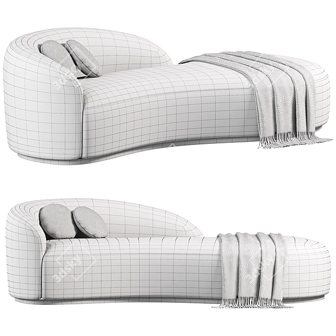 Stylish Bernd Sofa 2015 Version 3D model image 4