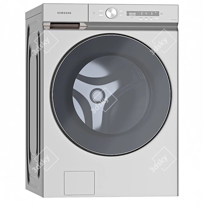 Samsung Washer Dryer Set 3D Model 3D model image 2