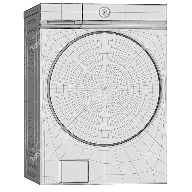 Samsung Washer Dryer Set 3D Model 3D model image 4