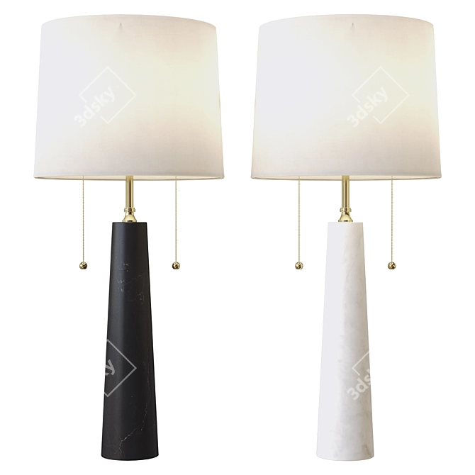 Arteriors Sidney Lamp 3D Model 3D model image 1