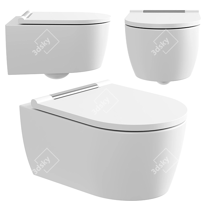 Geberit ONE Wall Toilet, KeraTect 3D model image 1