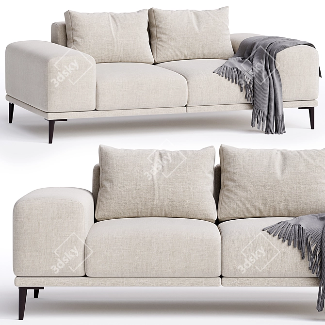 Lebom ODIL 2 Seater Sofa 3D model image 1