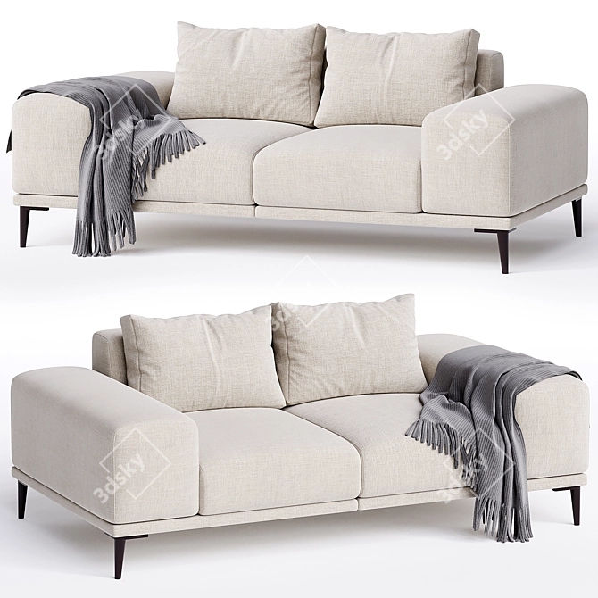 Lebom ODIL 2 Seater Sofa 3D model image 2