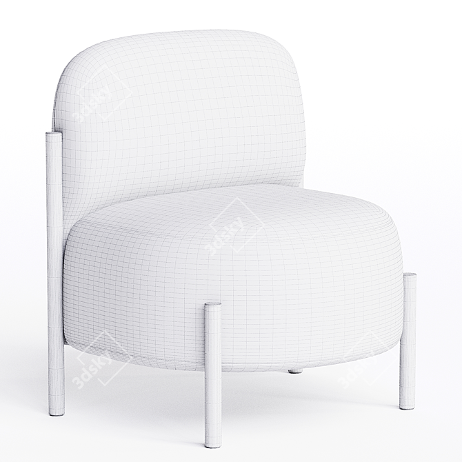 Bolzan Letti FLAG Small Armchair 3D model image 3