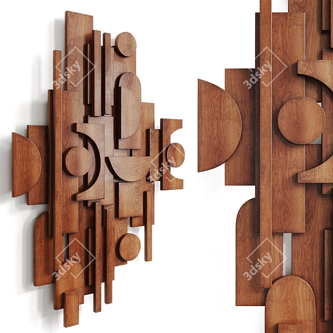 Wooden Panel Tilde Grynnerup 3D model image 2