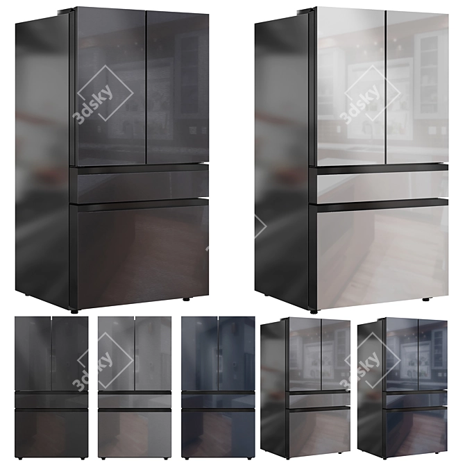 Samsung Bespoke Refrigerator Bundle 3D model image 2