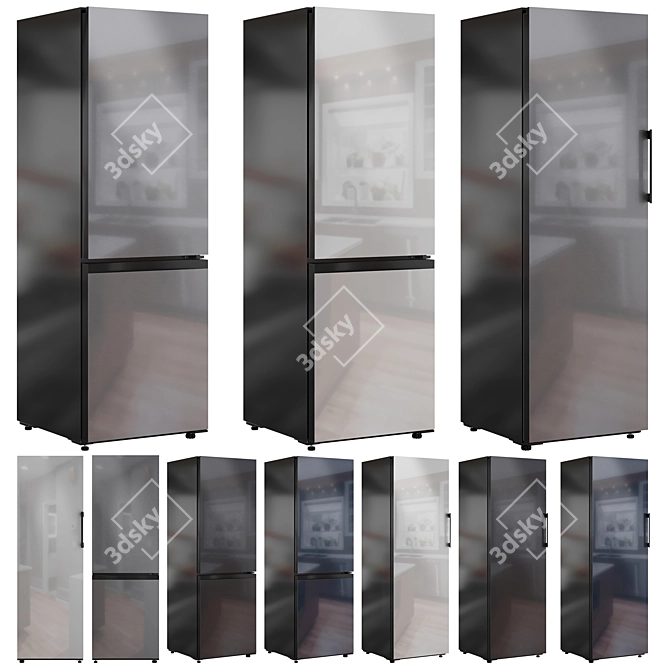 Samsung Bespoke Refrigerator Bundle 3D model image 5