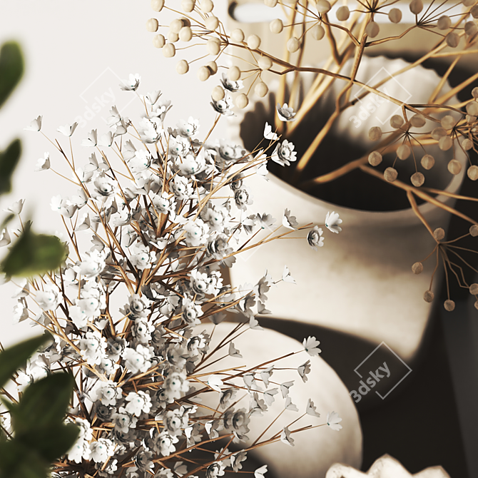  Elegant Decorative Set 5 3D model image 5