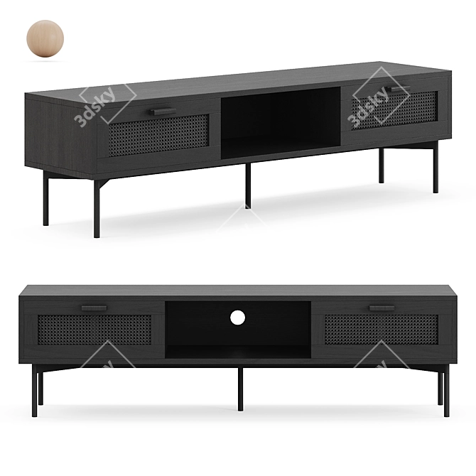 Bohus Raffels TV Stand 3D model image 1