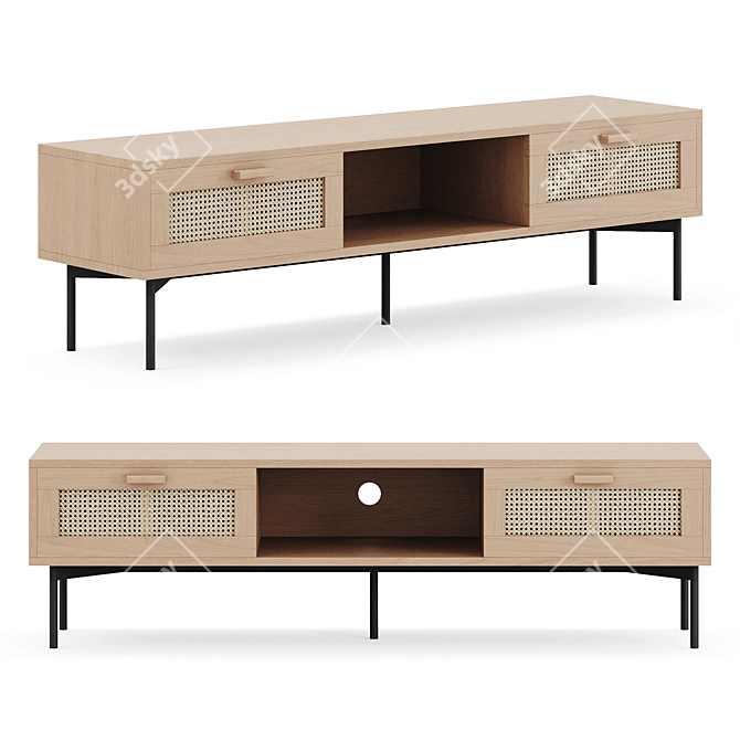 Bohus Raffels TV Stand 3D model image 2