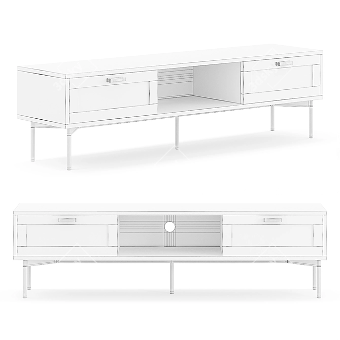 Bohus Raffels TV Stand 3D model image 3