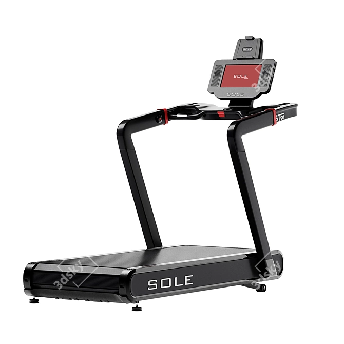 Compact Gym Treadmill ST90 3D model image 2