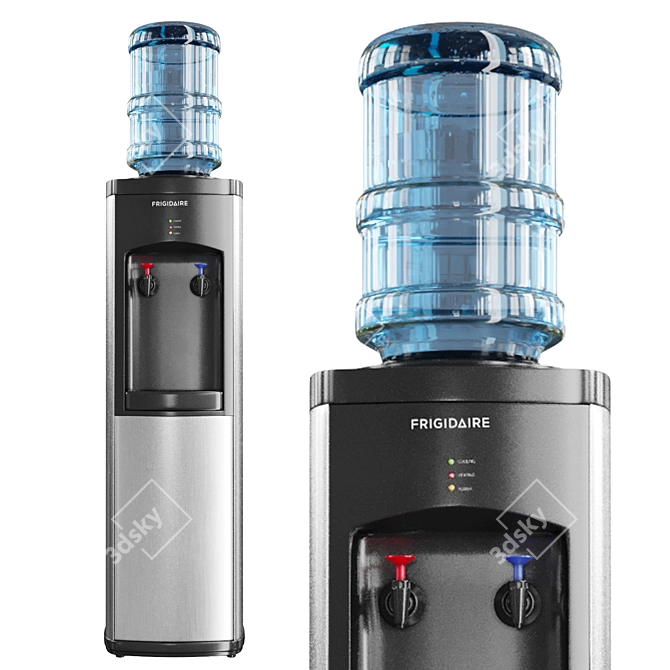 3D Modeling Water Cooler Replica 3D model image 2