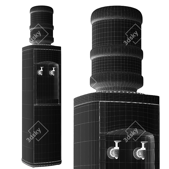 3D Modeling Water Cooler Replica 3D model image 7