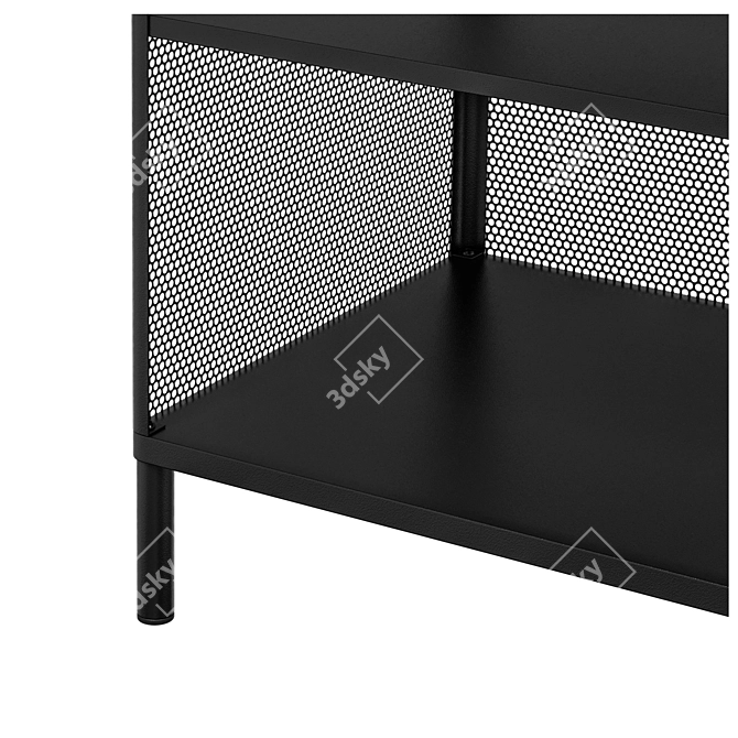 Modern BEKANT Rack Bookcase 3D model image 3