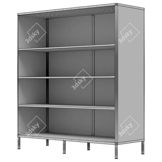 Modern BEKANT Rack Bookcase 3D model image 5