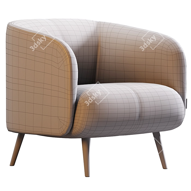 Low Poly Modern AMALFI Sofa 3D model image 7