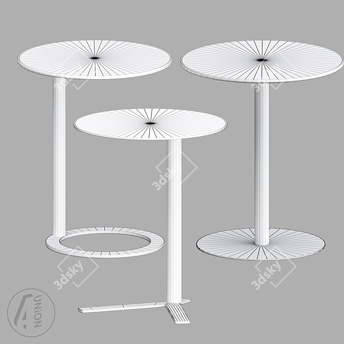 Chati Side Table Set 3D model image 2