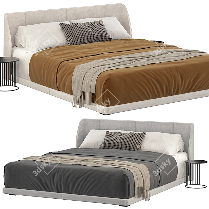 B&B Italia Alys Bed 3D Render 3D model image 1