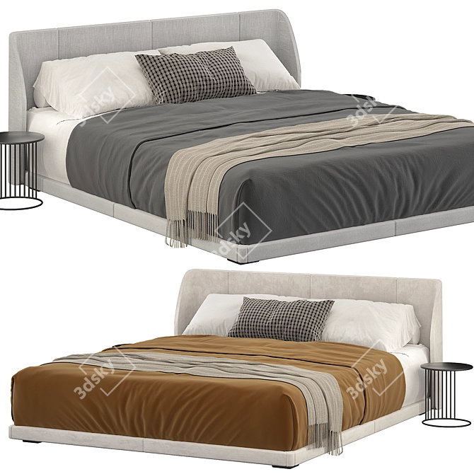 B&B Italia Alys Bed 3D Render 3D model image 2