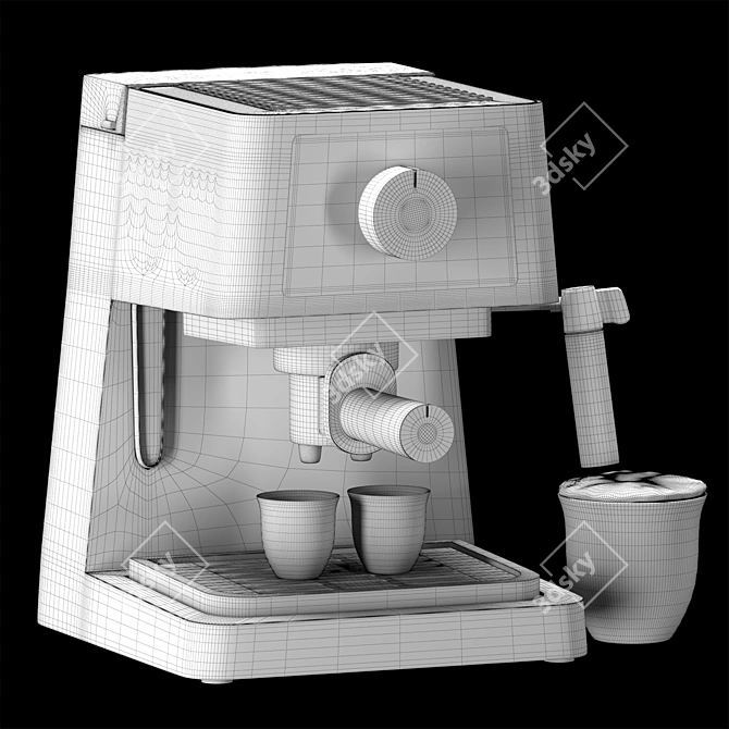 Stilosa Espresso Machine, Vray & Corona 3D model image 6