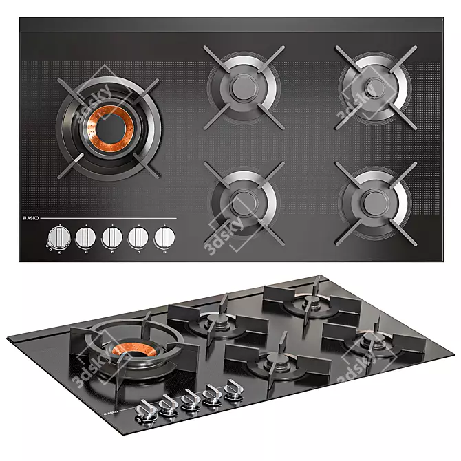 Asko Appliance Set: Hobs, Hoods 3D model image 2