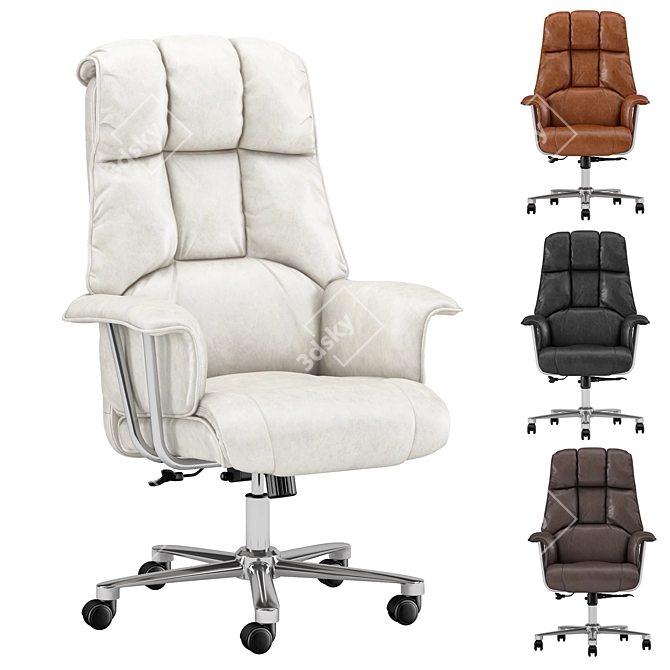 Executive President Chair 150kg Capacity 3D model image 1