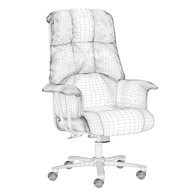 Executive President Chair 150kg Capacity 3D model image 5