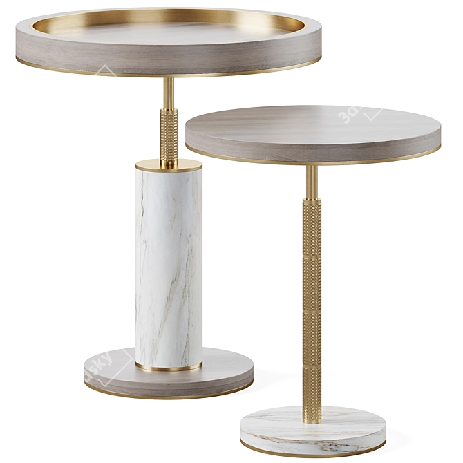  Modern SEATTLE Side Table 3D model image 1