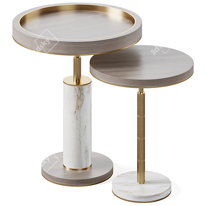  Modern SEATTLE Side Table 3D model image 3