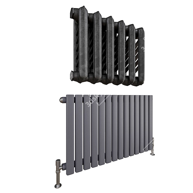 Radiators Set Bundle 3D model image 3