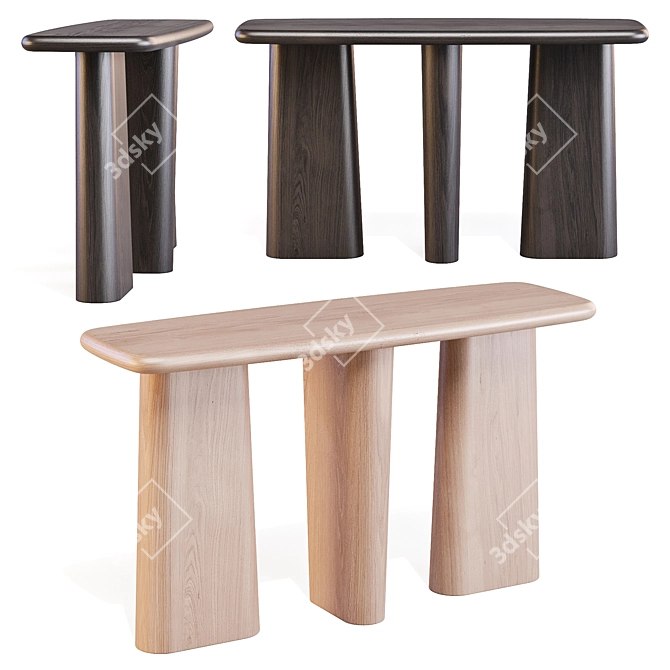 Nera Modern Console Table 3D model image 1