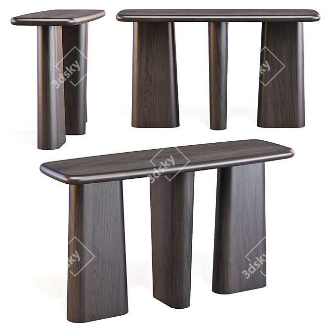 Nera Modern Console Table 3D model image 2