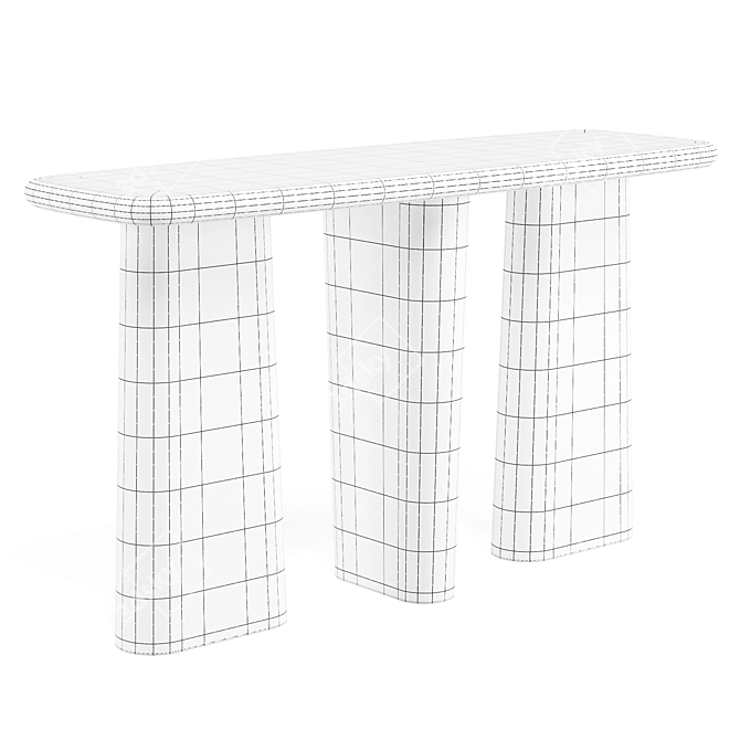 Nera Modern Console Table 3D model image 6