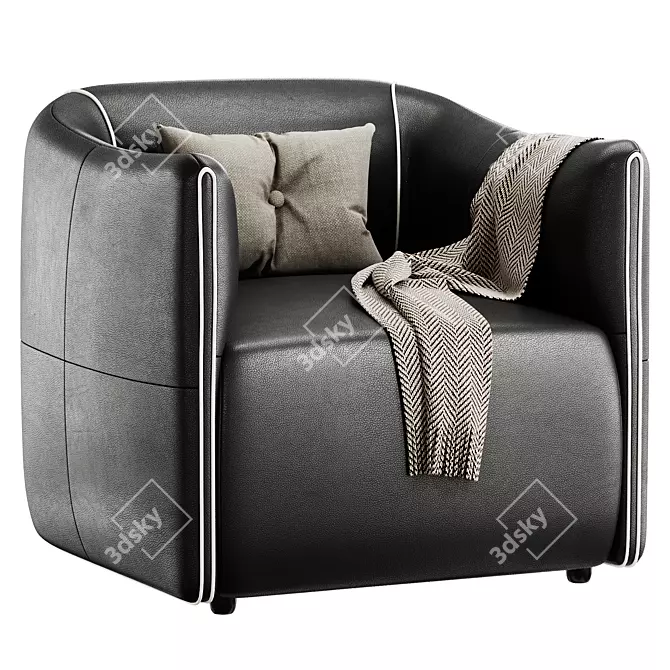 Graceful Model Beatrice Armchair 3D model image 2